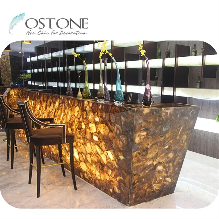 New Design Led Marbles Lumi Stone Dining Table