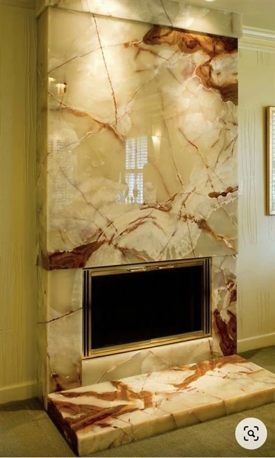 Beige Onyx steinn