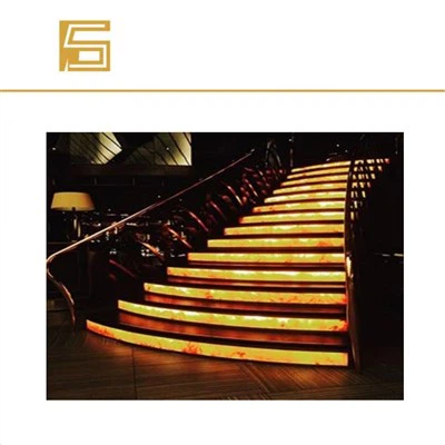 Marble Led Lumi Stone Panels Hvítt Lúxus Gólf