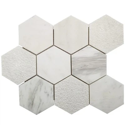 Calacatta Gold Eclipse Marble Mosaic flísar